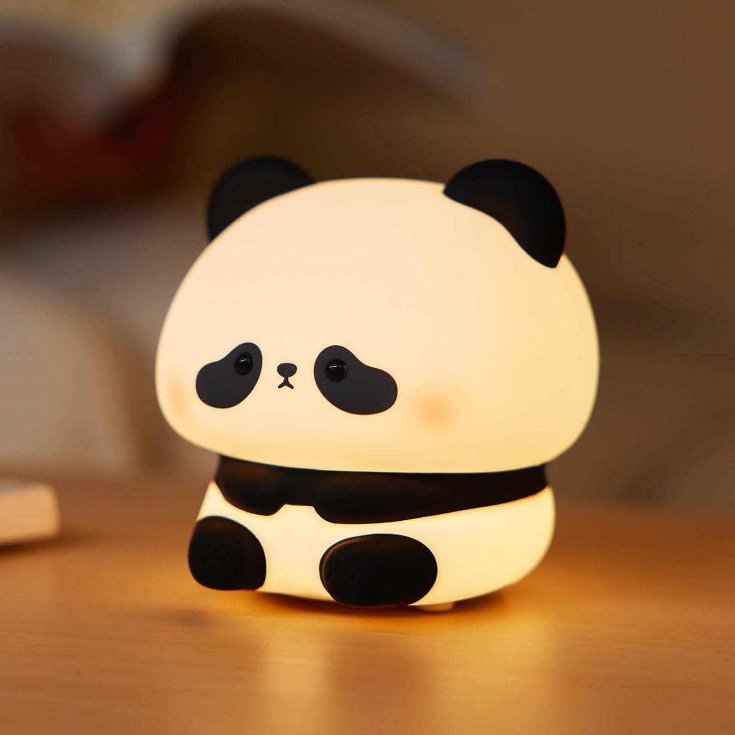 Cute Panda Silicone Rechargeable Night Lamp – Soft LED Bedside Lamp for Kids & Bedroom