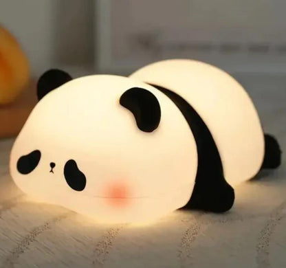 Cute Panda Silicone Rechargeable Night Lamp – Soft LED Bedside Lamp for Kids & Bedroom