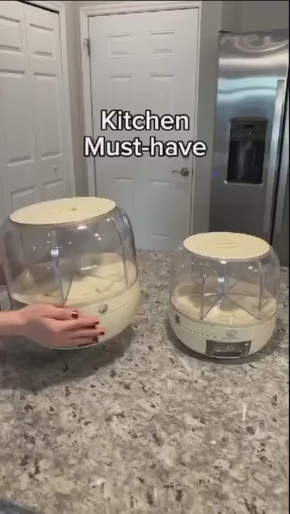 6-Grid Rotating Rice and Grain Organizer & Dispenser